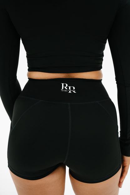 Black RR1 Long Sleeve Top