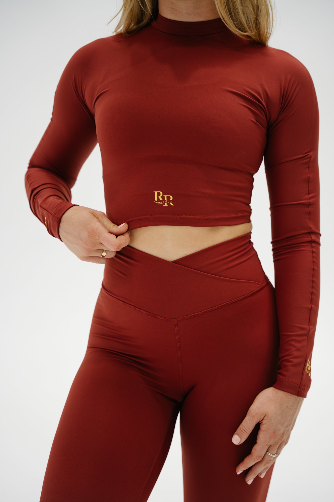 Maroon RR1 Long Sleeve Top