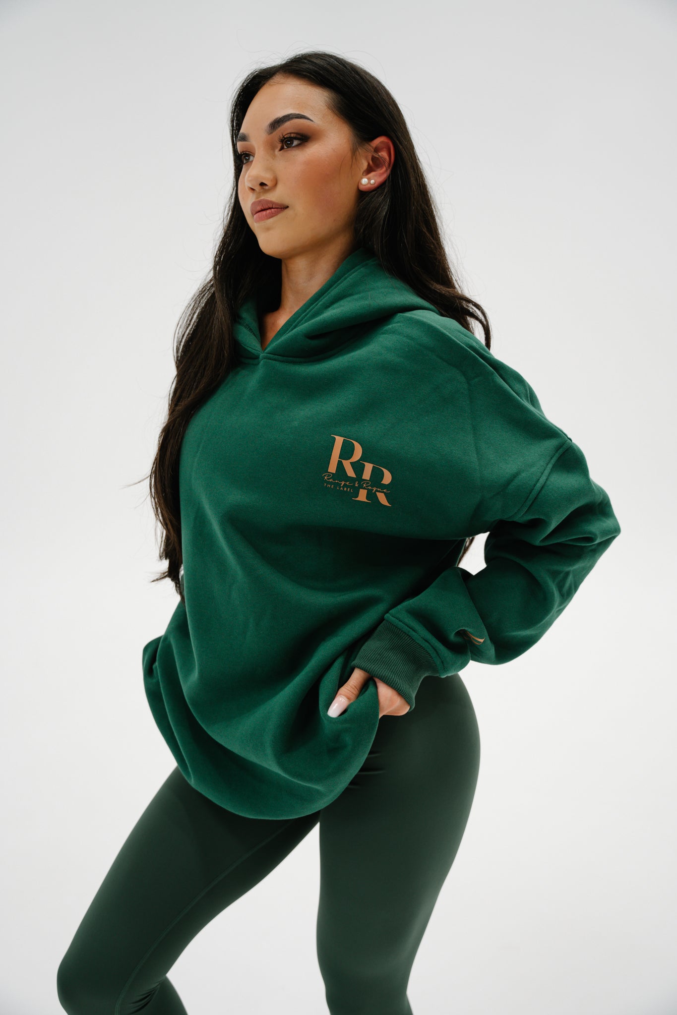 Olive RR1 Oversized Hoodie