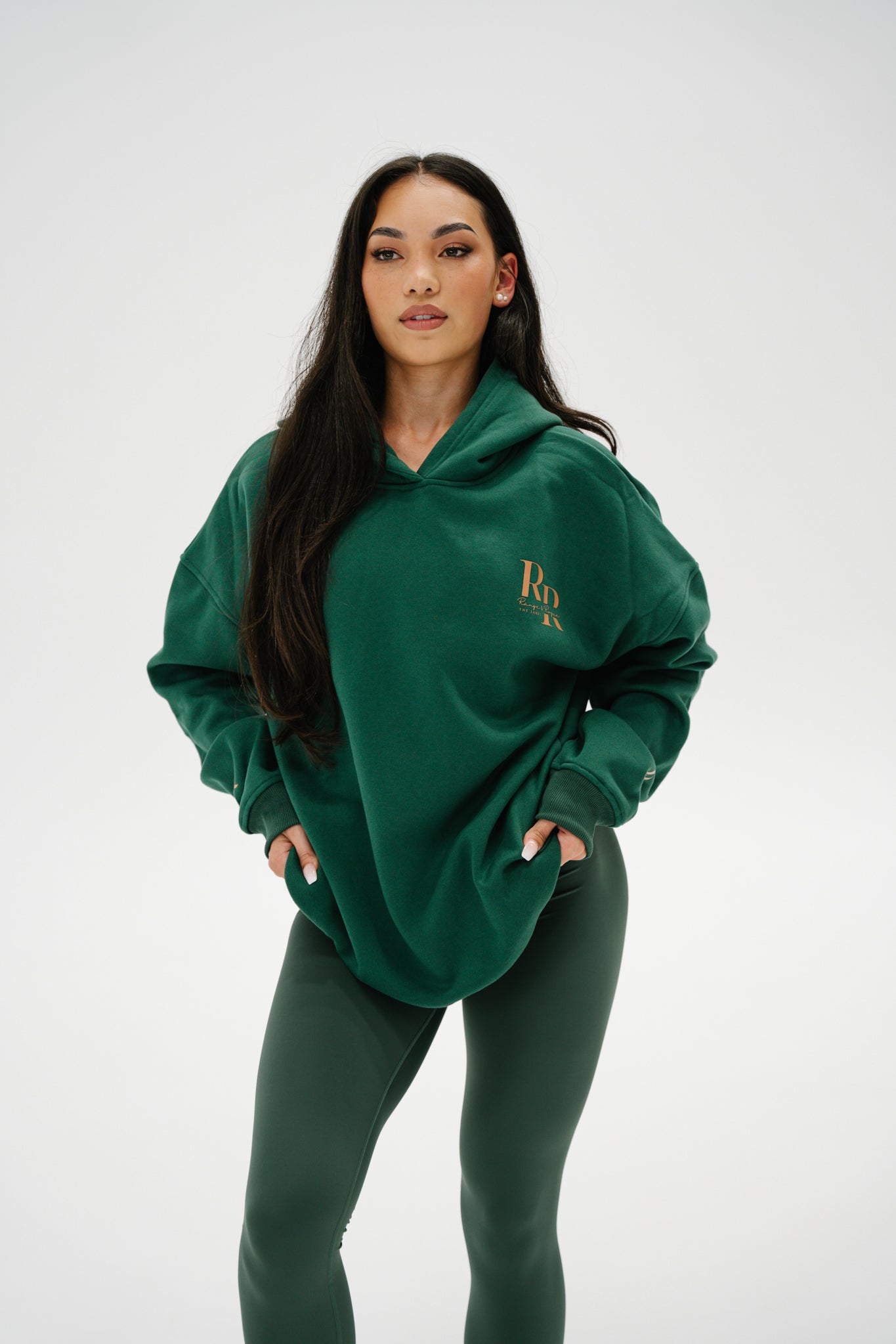 Olive RR1 Oversized Hoodie