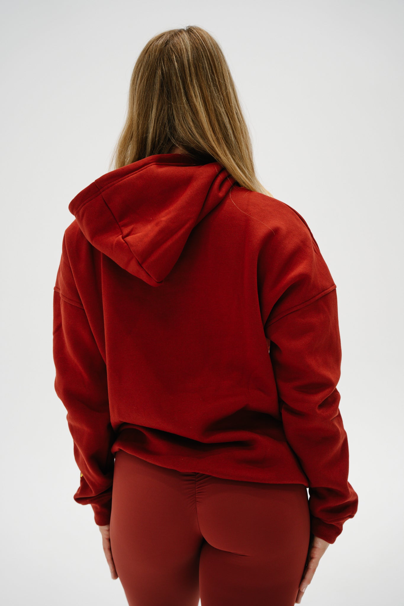 Maroon RR1 Oversized Hoodie