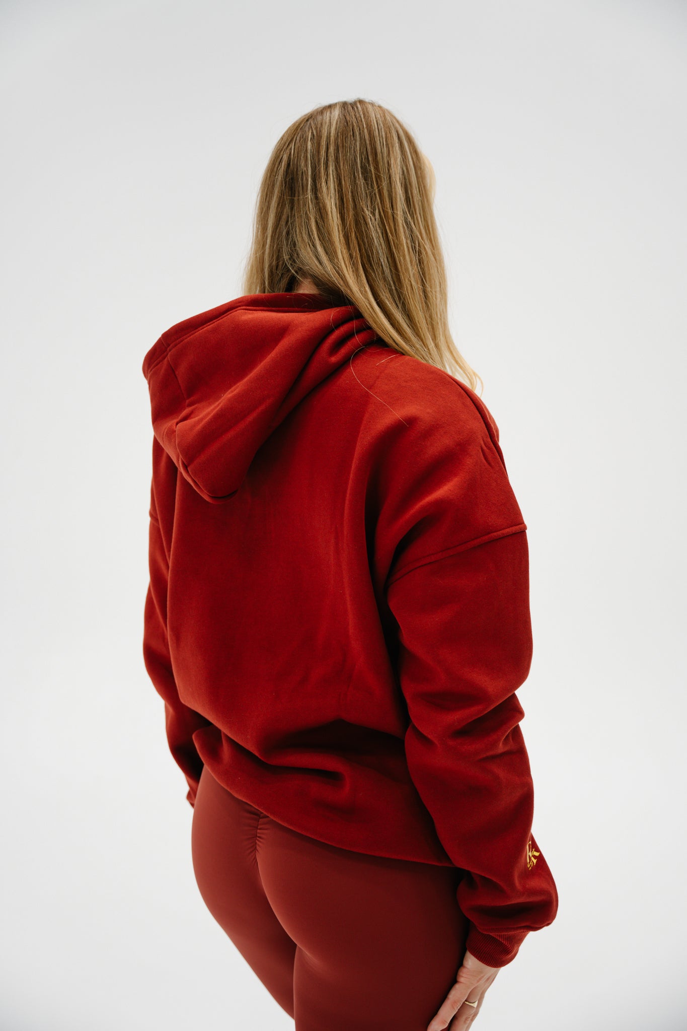 Maroon RR1 Oversized Hoodie